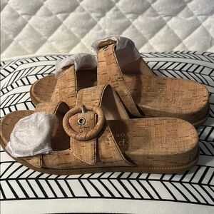 Kate Spade Rhodes 2 Buckle Natural Cork Women's Sandals
